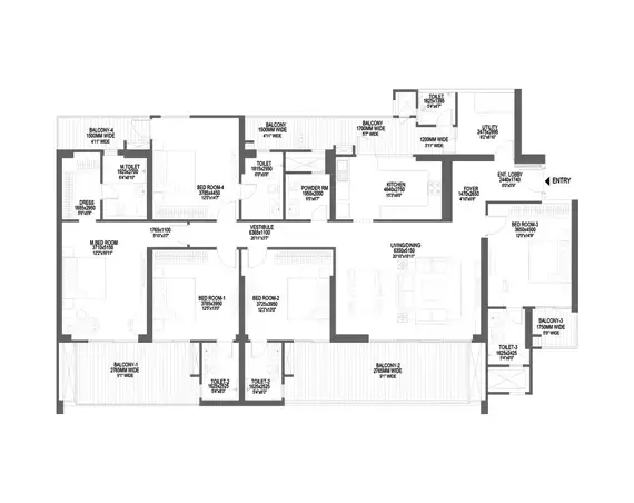 godrej woods floor plan